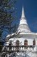Thailand: White stupa at Wat Atsadang Nimit, Ko Sichang, Chonburi Province